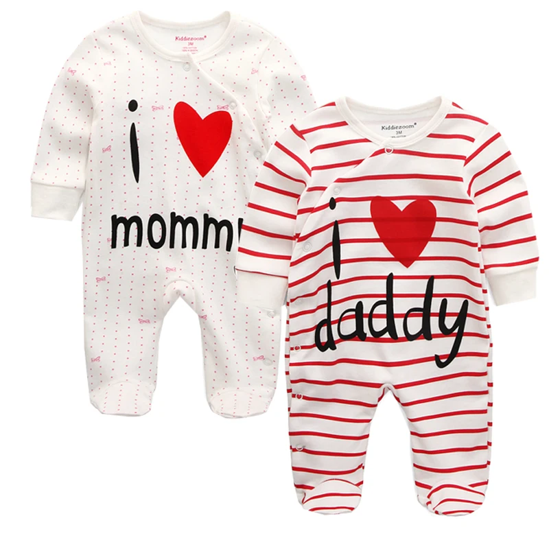 Stripe Printed Baby Rompers Baby Sleepsuits Babies